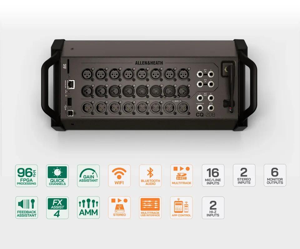 Allen & Heath CQ-20B Mixer Digitale 20 Canali con App