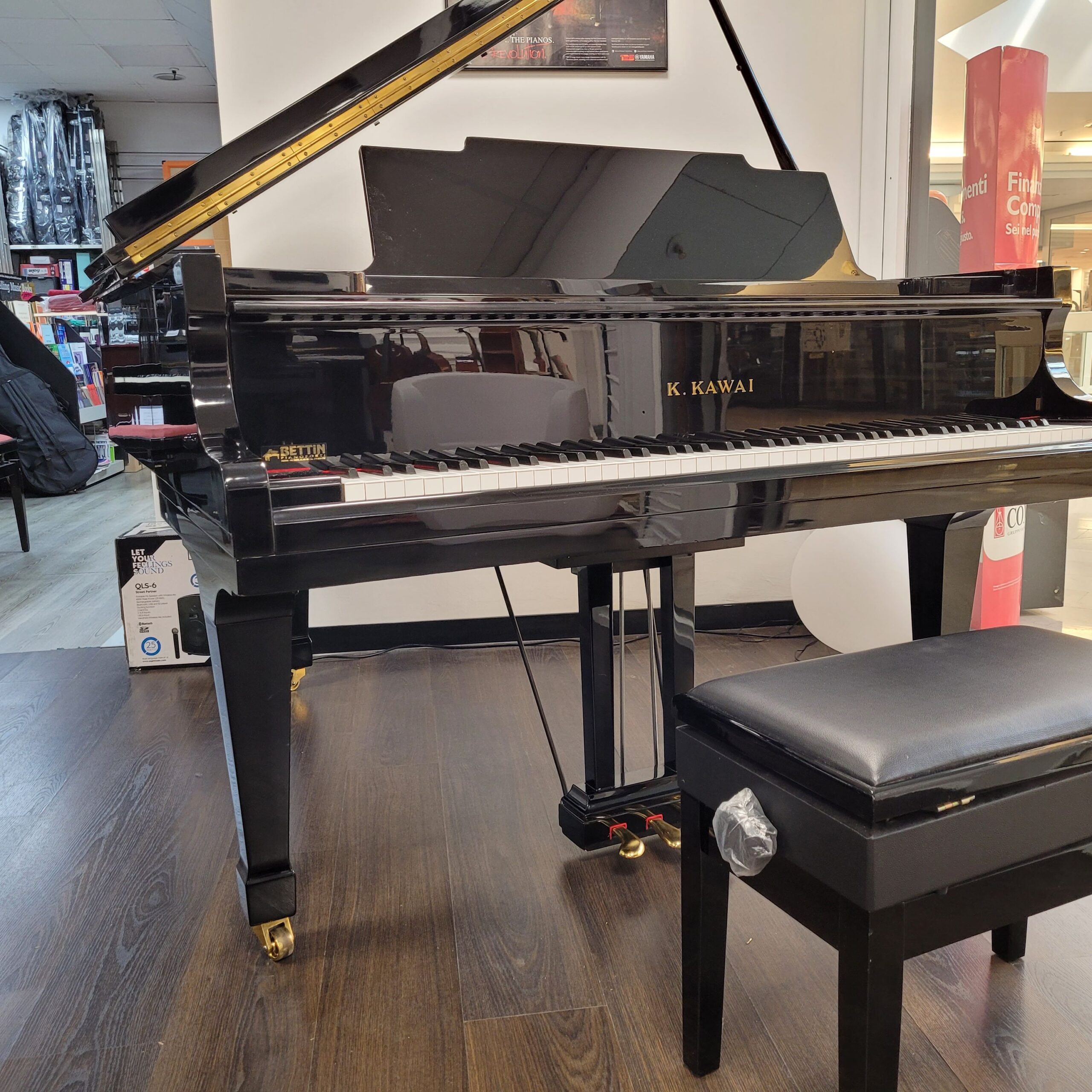 Kawai KG2 pianoforte mezza coda nero 176 cm revisionato