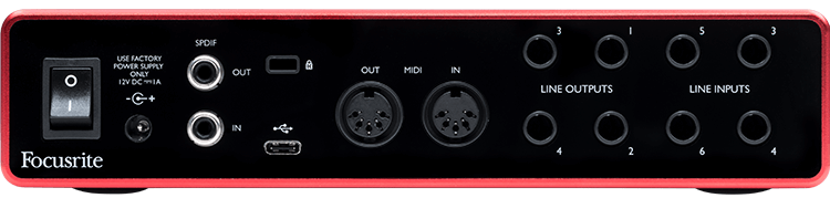 Focusrite Scarlett 8i6 3rd Gen interfaccia audio USB 24-bit