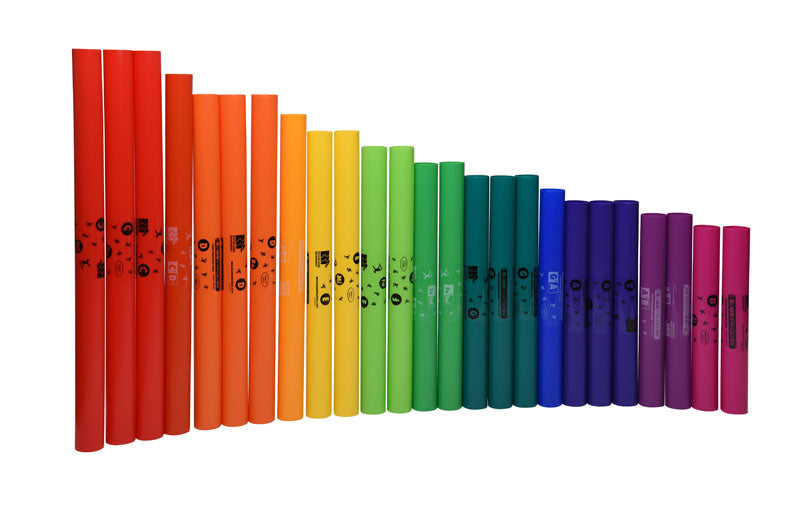 Boomwhackers Move and Play BWMP kit tubi sonori 25 pezzi