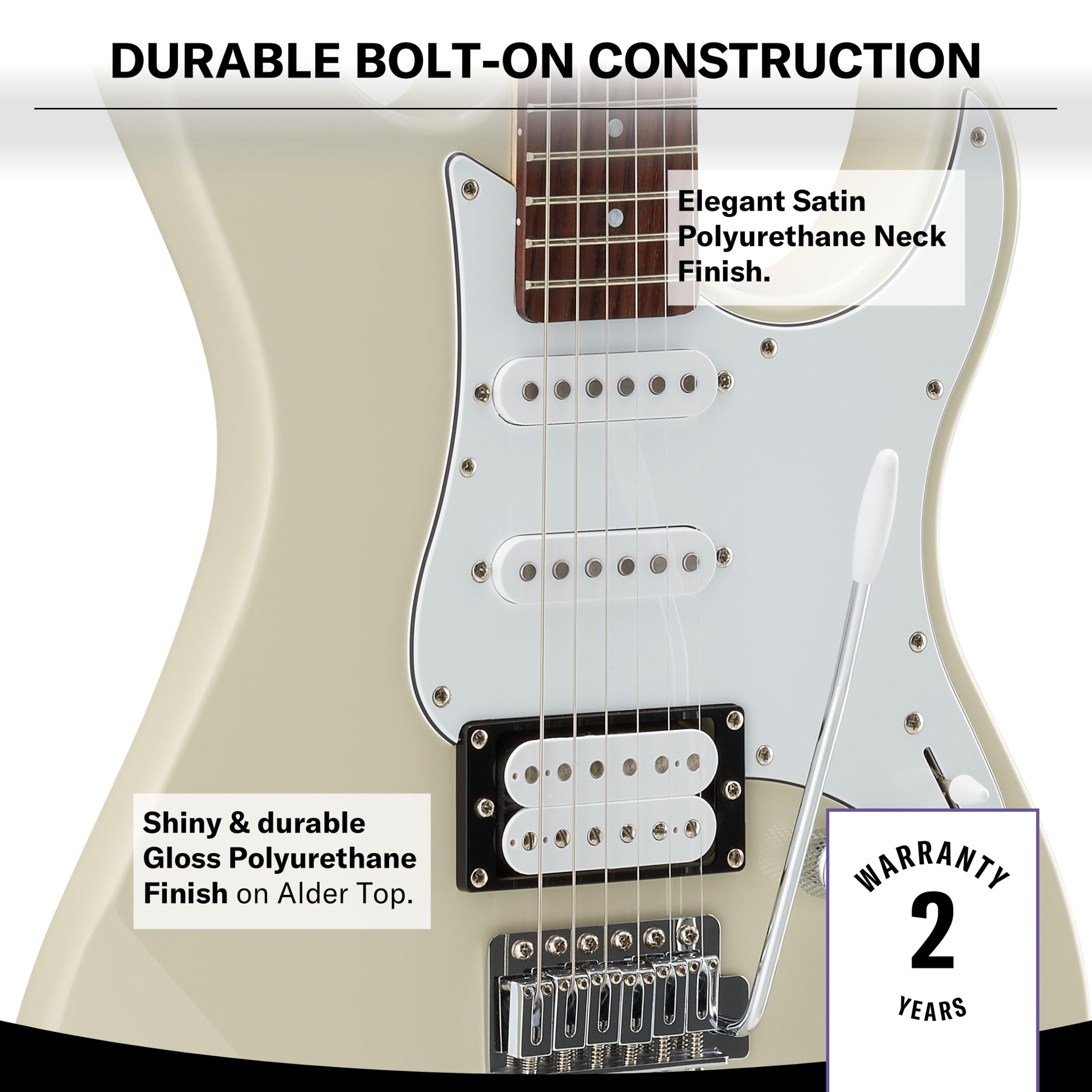 Yamaha Pacifica 112V chitarra elettrica bianco vintage