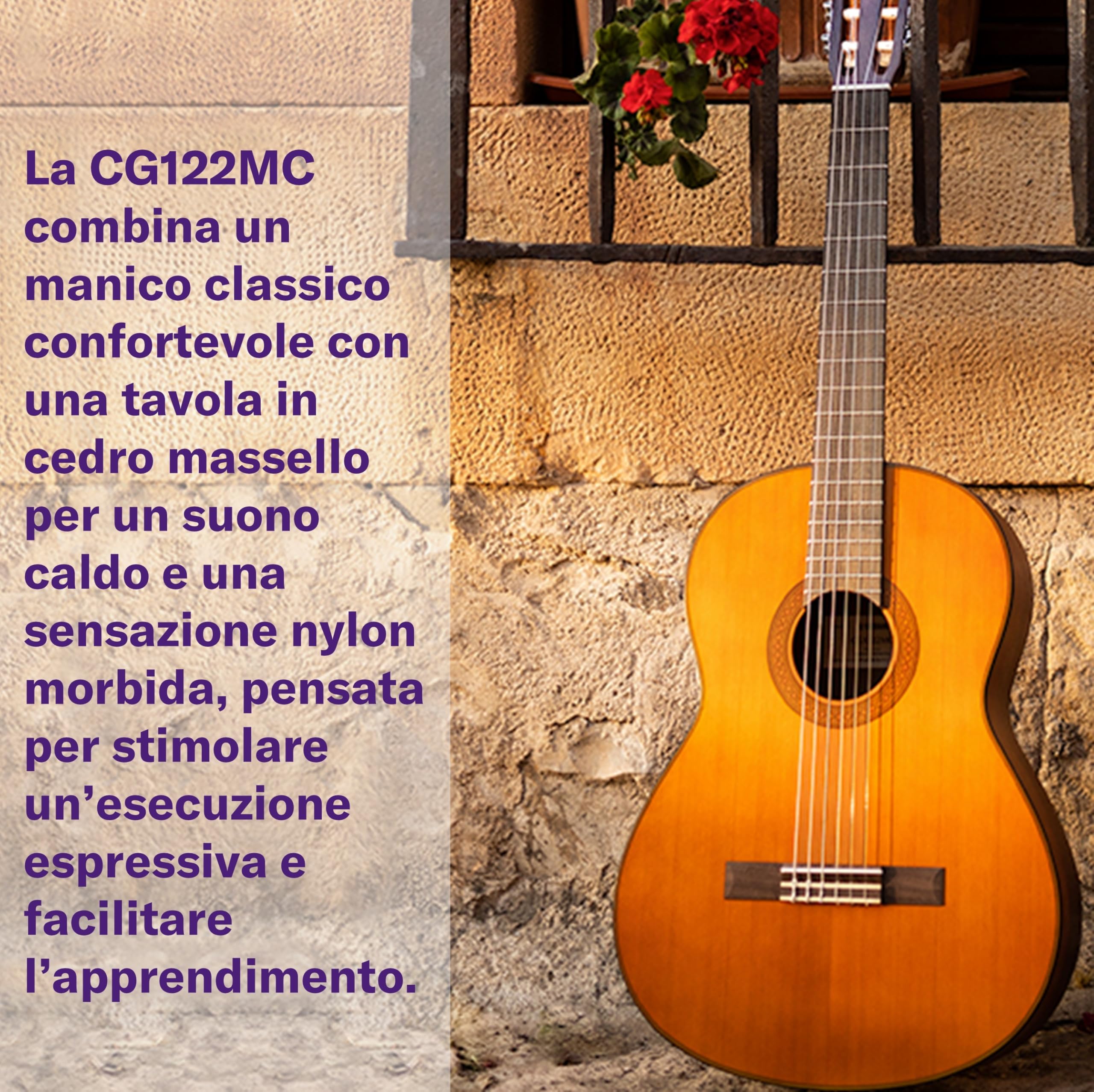 Yamaha CG122MC Chitarra Classica 4/4 Cedro Nylon