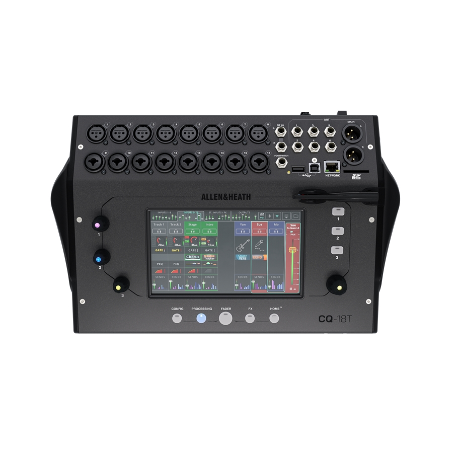 Allen & Heath CQ-18T mixer digitale 19 ingressi touch 7"