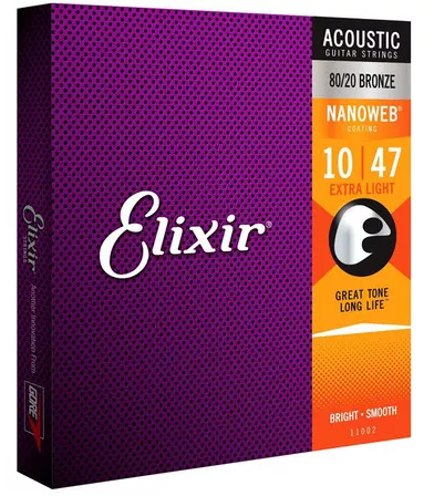 Elixir 11002 Corde Chitarra Acustica Bronze 10-47