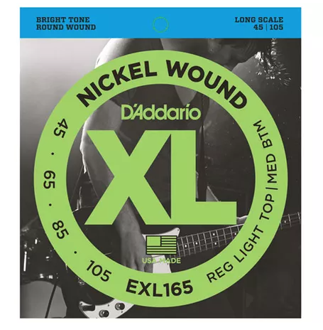 D'Addario EXL165 Custom Light corde basso 45-105