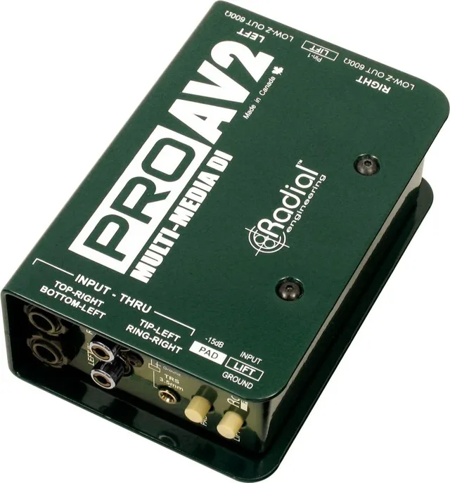 Radial Pro AV2 DI Box Stereo Passiva