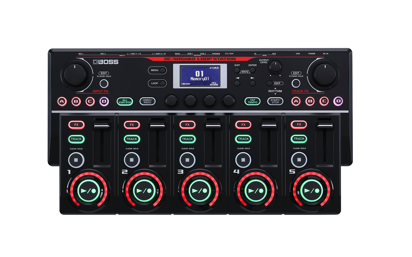 Boss RC-505 MK2 Loop Station 5 tracce stereo 32 bit