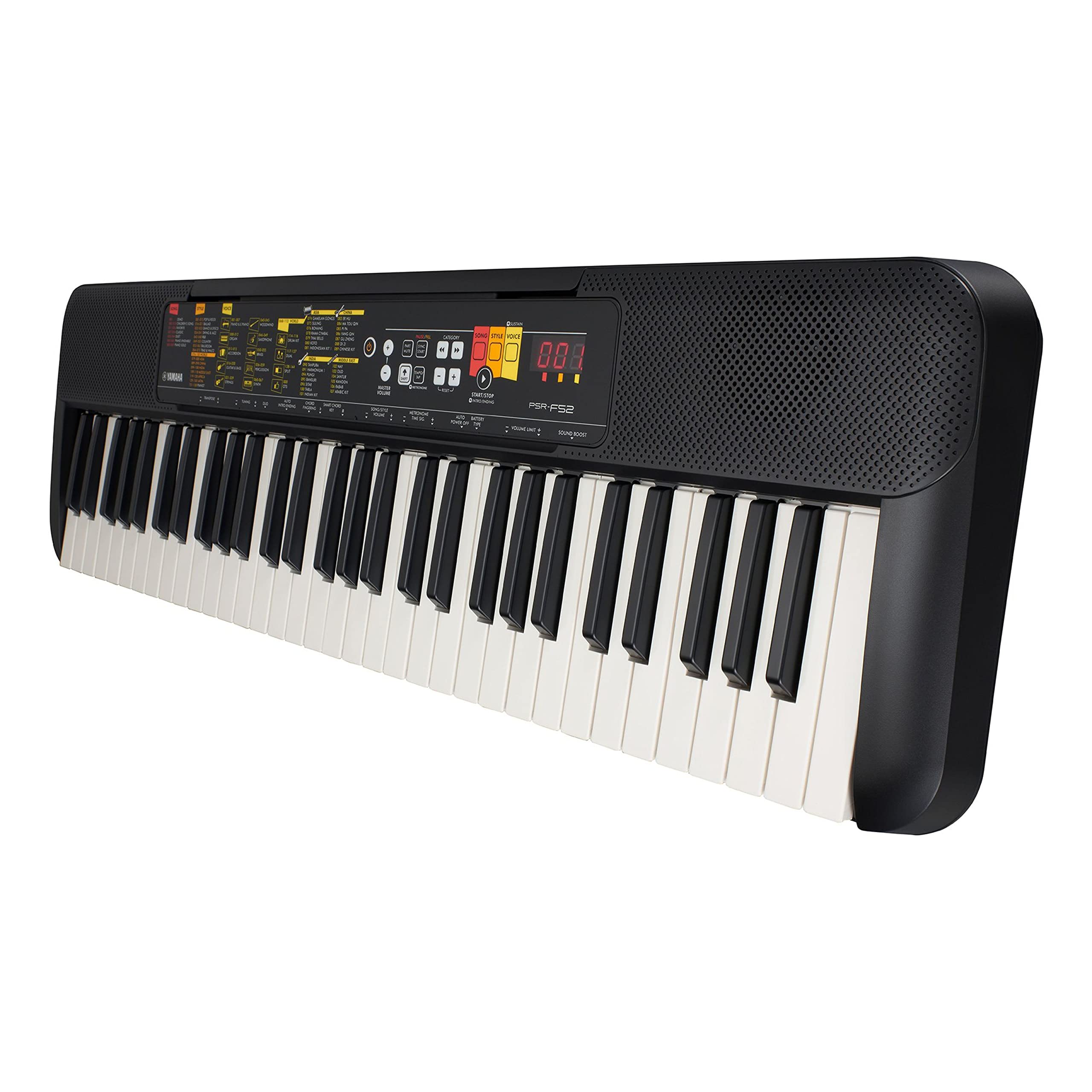 Yamaha PSR-F52 Tastiera Digitale 61 Tasti Nera 144 Voci