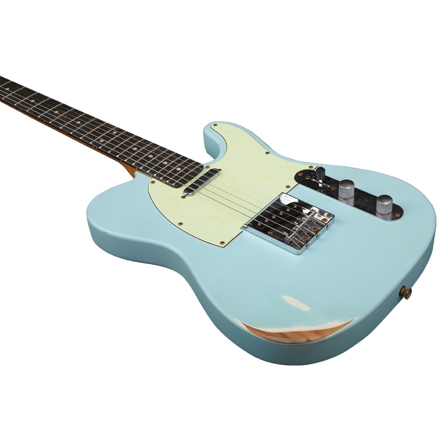 Eko VT-380 Relic Chitarra Elettrica Daphne Blue 22 Tasti