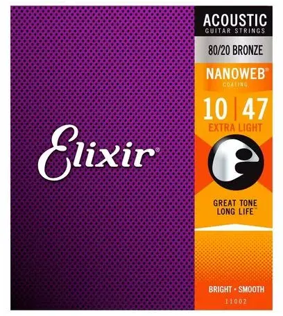 Elixir 11002 Corde Chitarra Acustica Bronze 10-47