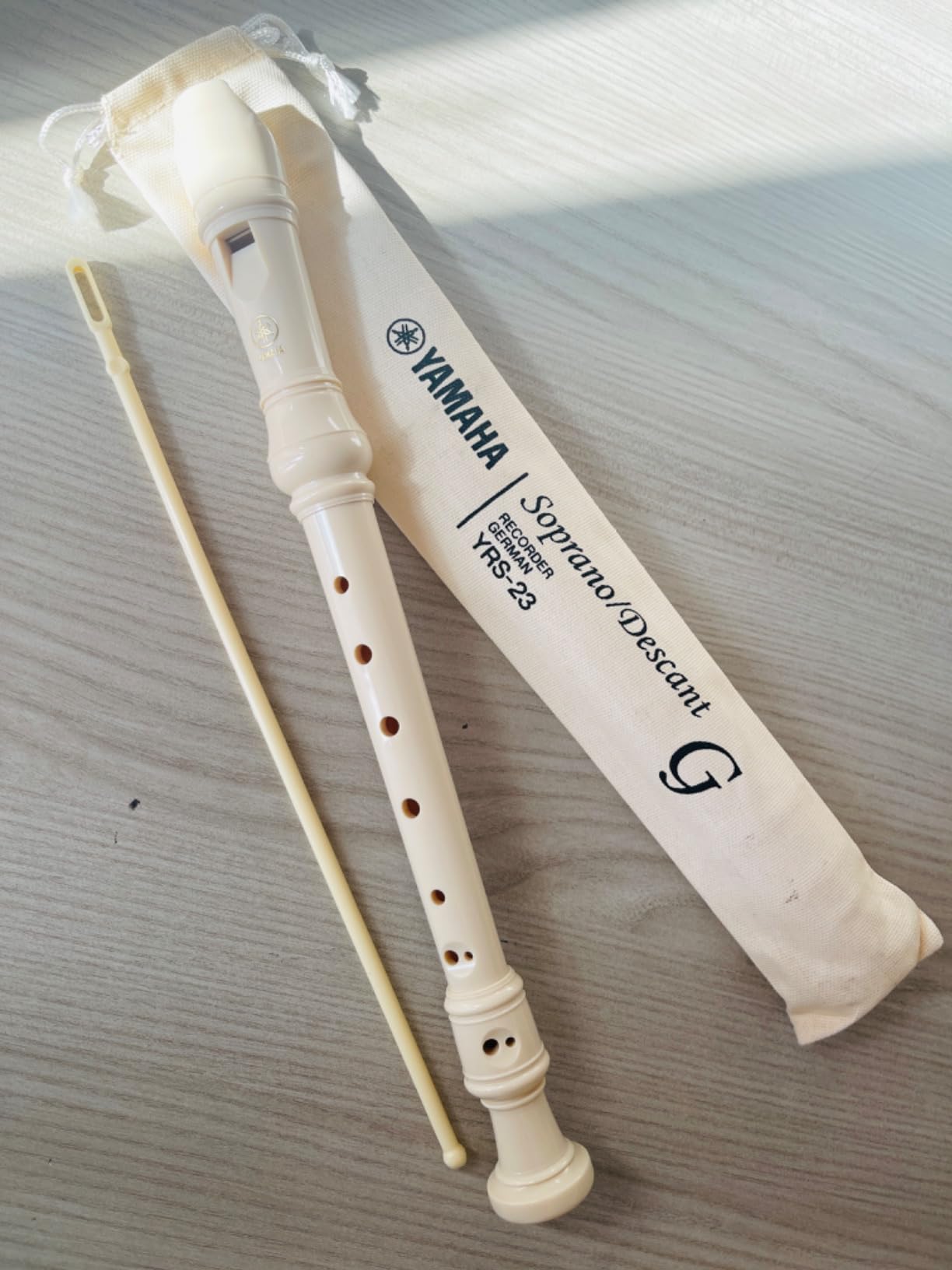 Yamaha YRS-23 Flauto Dolce Soprano Bianco Tedesca