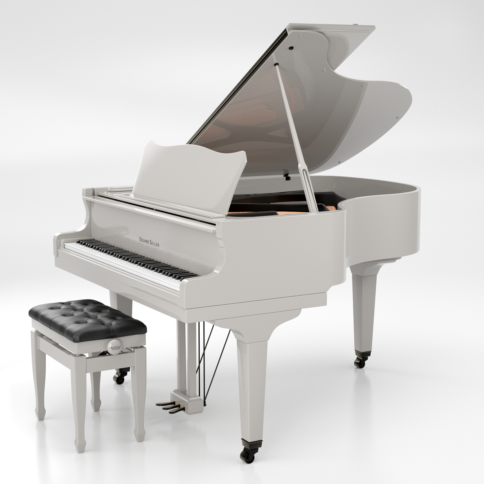 Seiler Eduard Seiler ED-168B pianoforte a coda grigio lucido