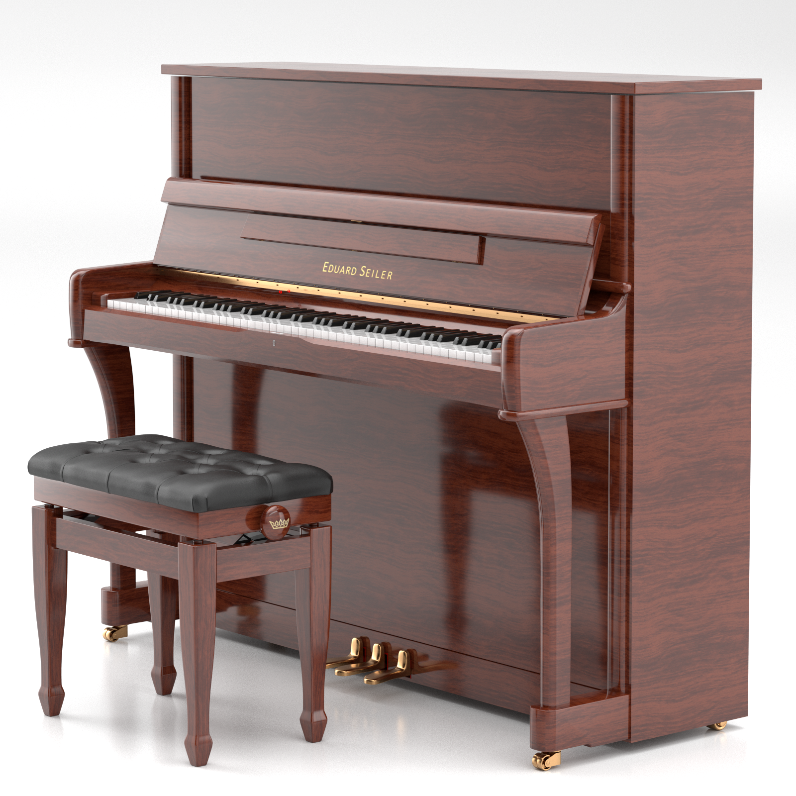 Eduard Seiler ED-126 M pianoforte verticale nero SMRA