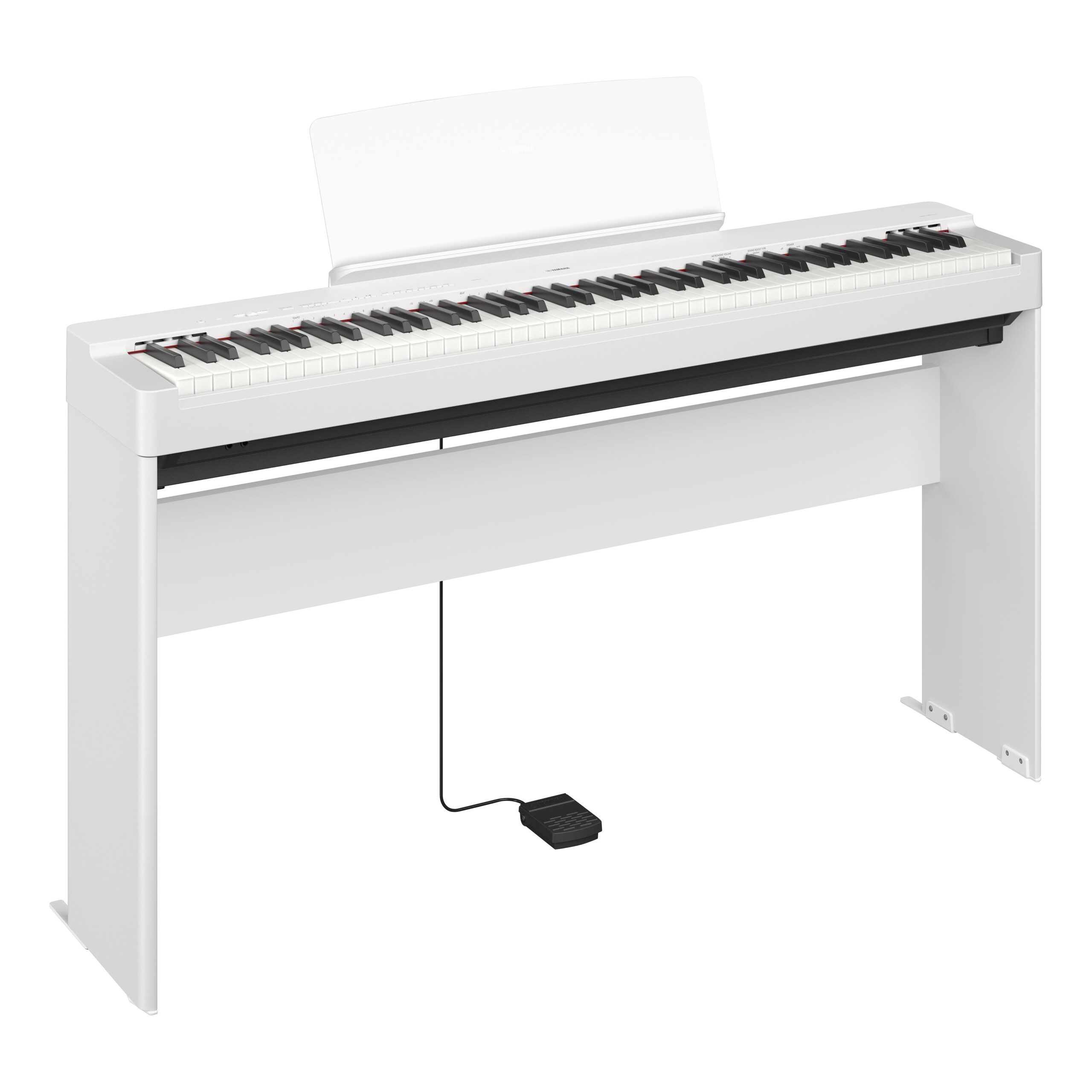 Yamaha P-225 Pianoforte digitale Bianco con supporto L200