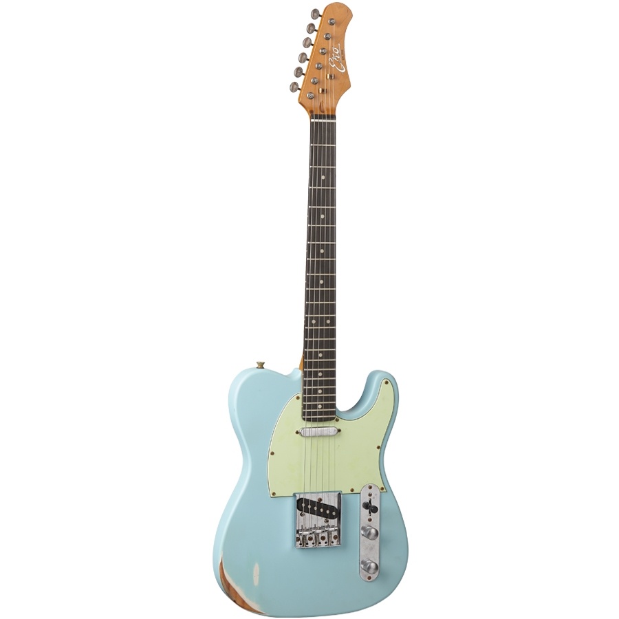 Eko VT-380 Relic Chitarra Elettrica Daphne Blue 22 Tasti