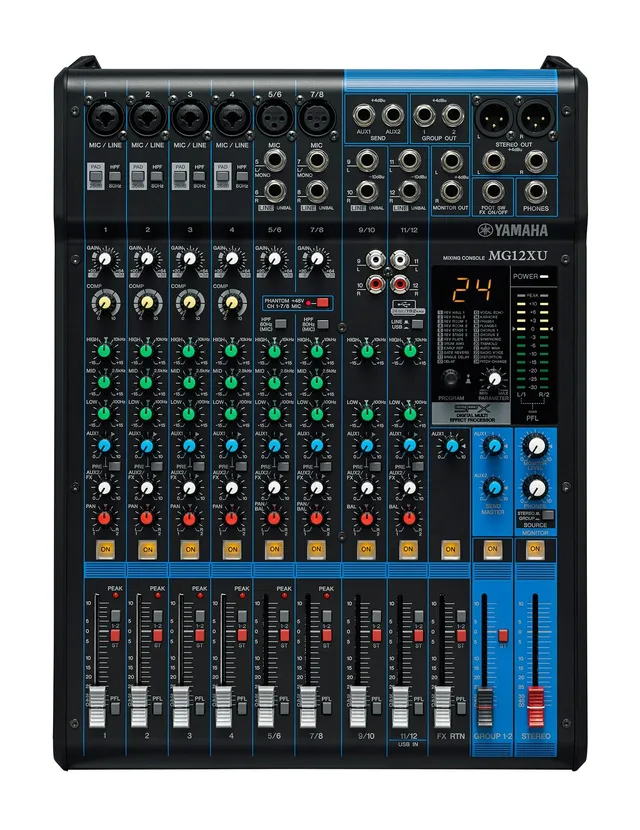 Yamaha MG12XU Mixer 12 Canali Nero con USB ed Effetti