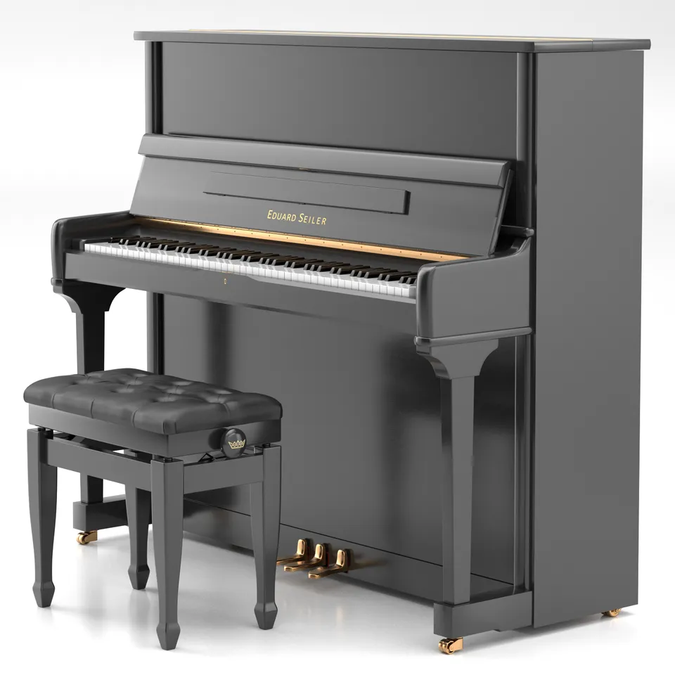 Eduard Seiler ED-132 M pianoforte verticale nero satinato