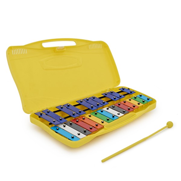 Metallofono Glockenspiel 25 piastre colorate bambini