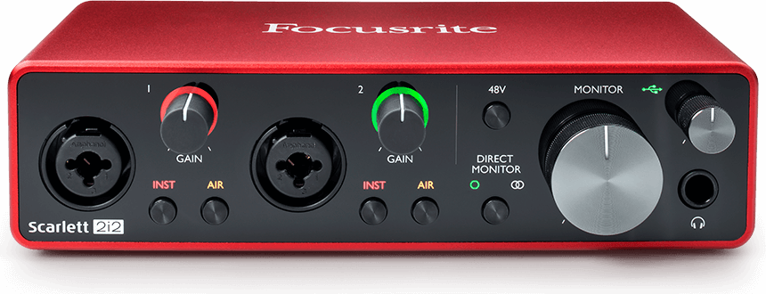 Focusrite Scarlett 2i2 Scheda Audio USB 2 Canali 192kHz