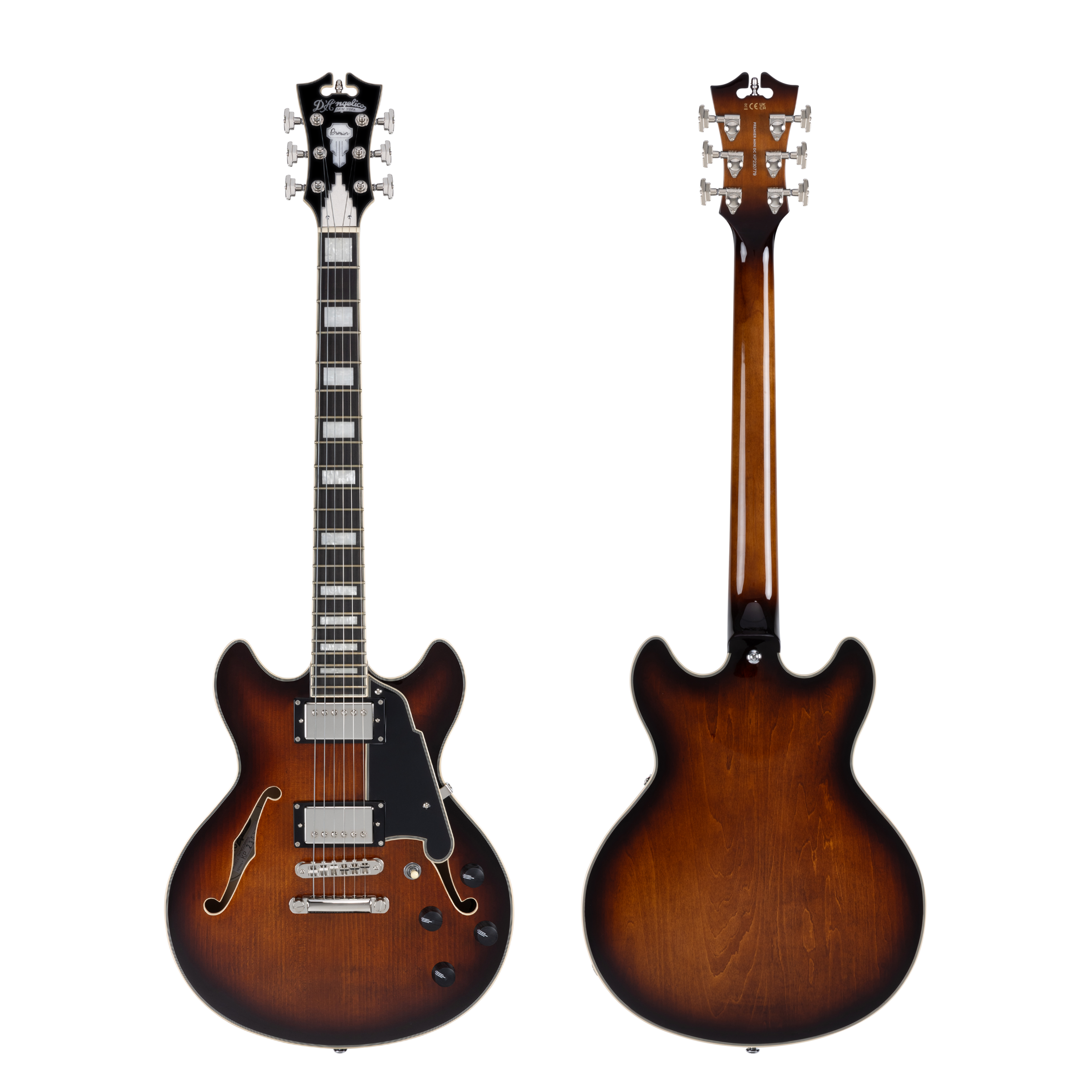 D'Angelico Mini DC Chitarra Elettrica Brown Burst