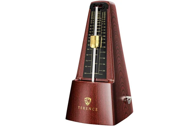 Terence TM1 Metronomo Meccanico in Metallo Nero
