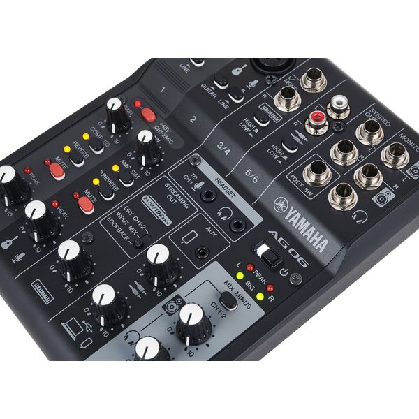 Yamaha AG06 MKII mixer scheda audio nero