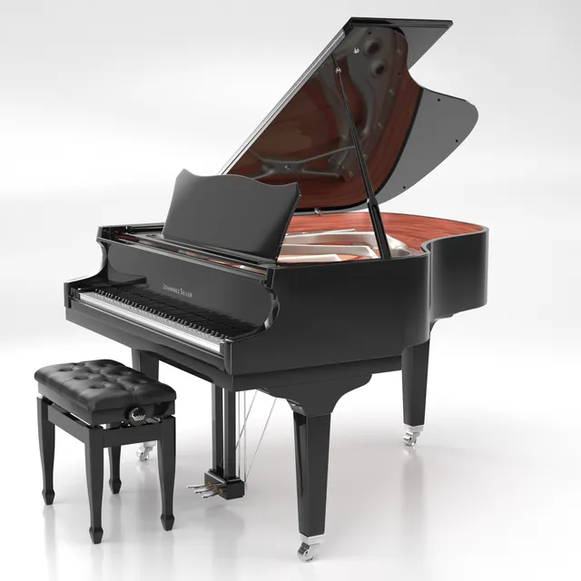 Johannes Seiler GS-161N pianoforte a coda ebano Roslau