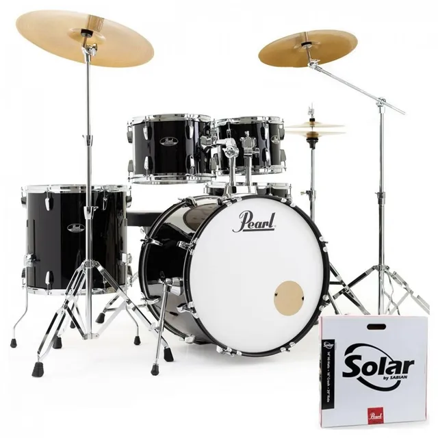Pearl Roadshow RS505BC/C31 Batteria acustica Jet Black 5 pezzi