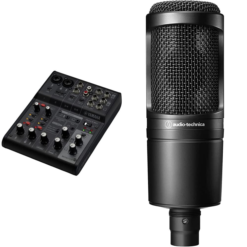 Yamaha AG06MK2 Mixer 6 Canali Streaming Nero USB-C