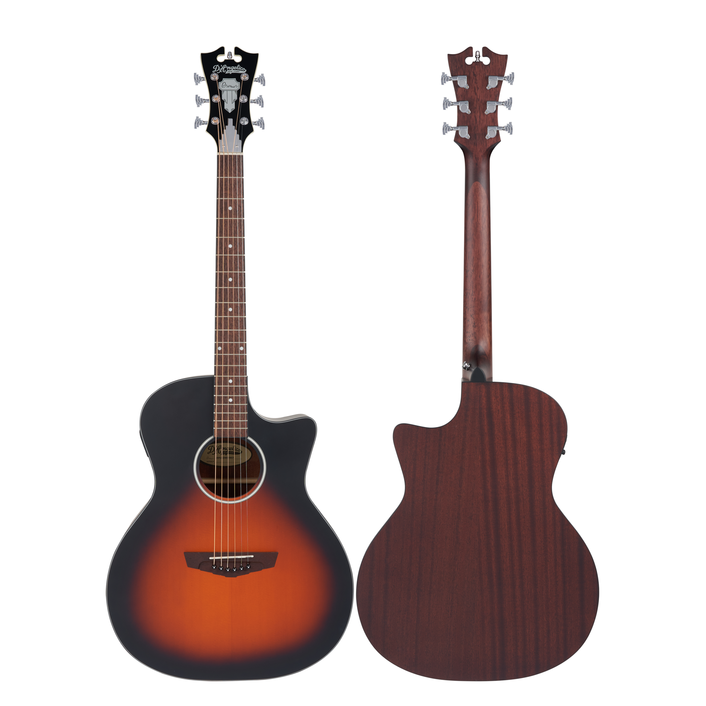 D'Angelico Premier Gramercy LS chitarra acustica Vintage Sunburst