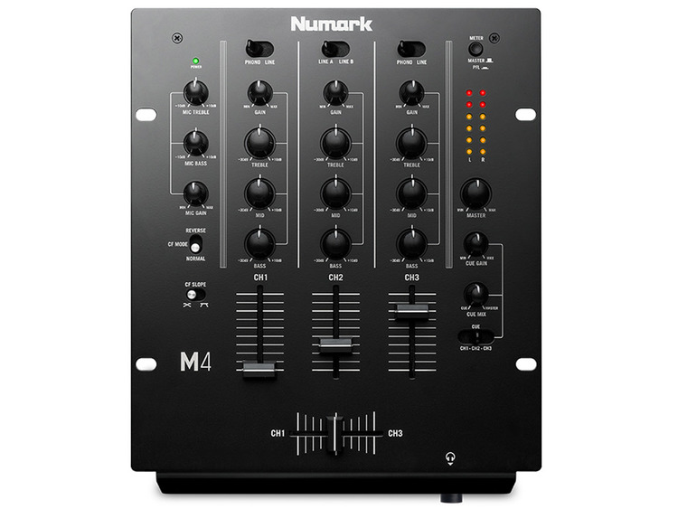 Numark M4 Black Mixer DJ 3 Canali