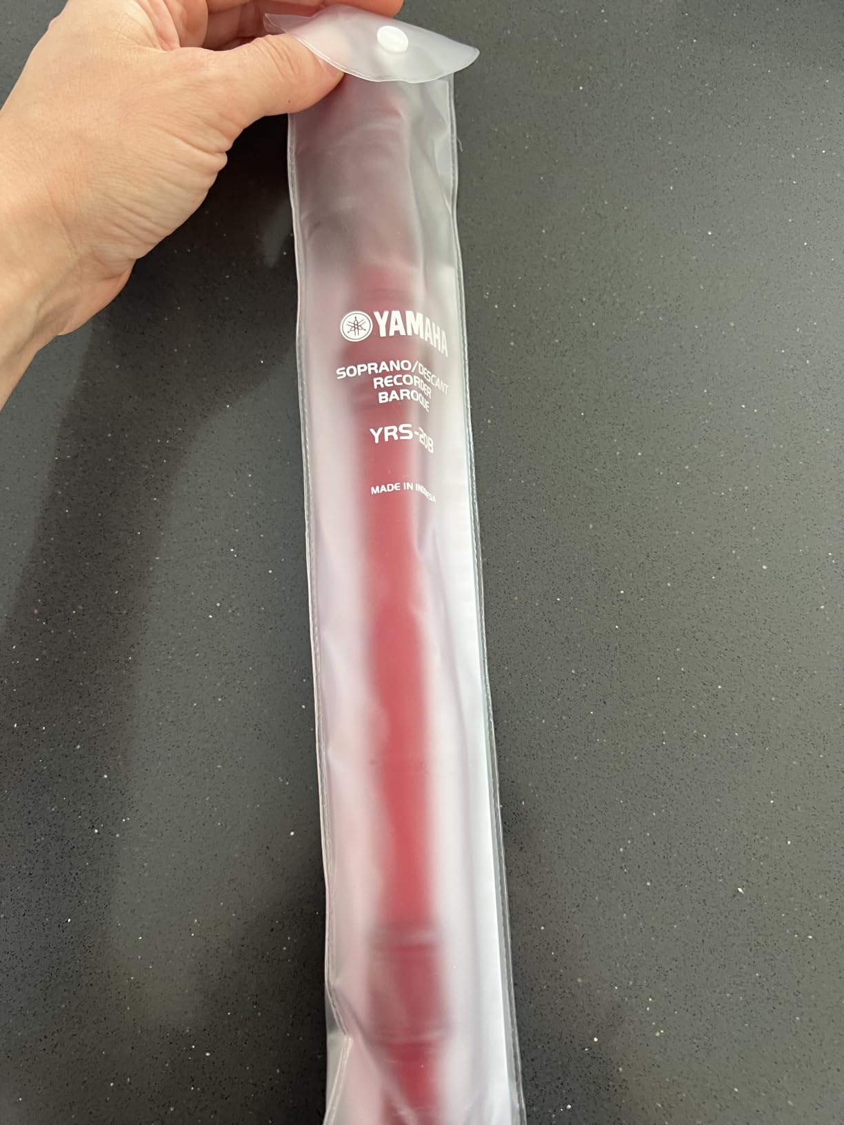 Yamaha YRS20BR Flauto Dolce Soprano Rosso Trasparente
