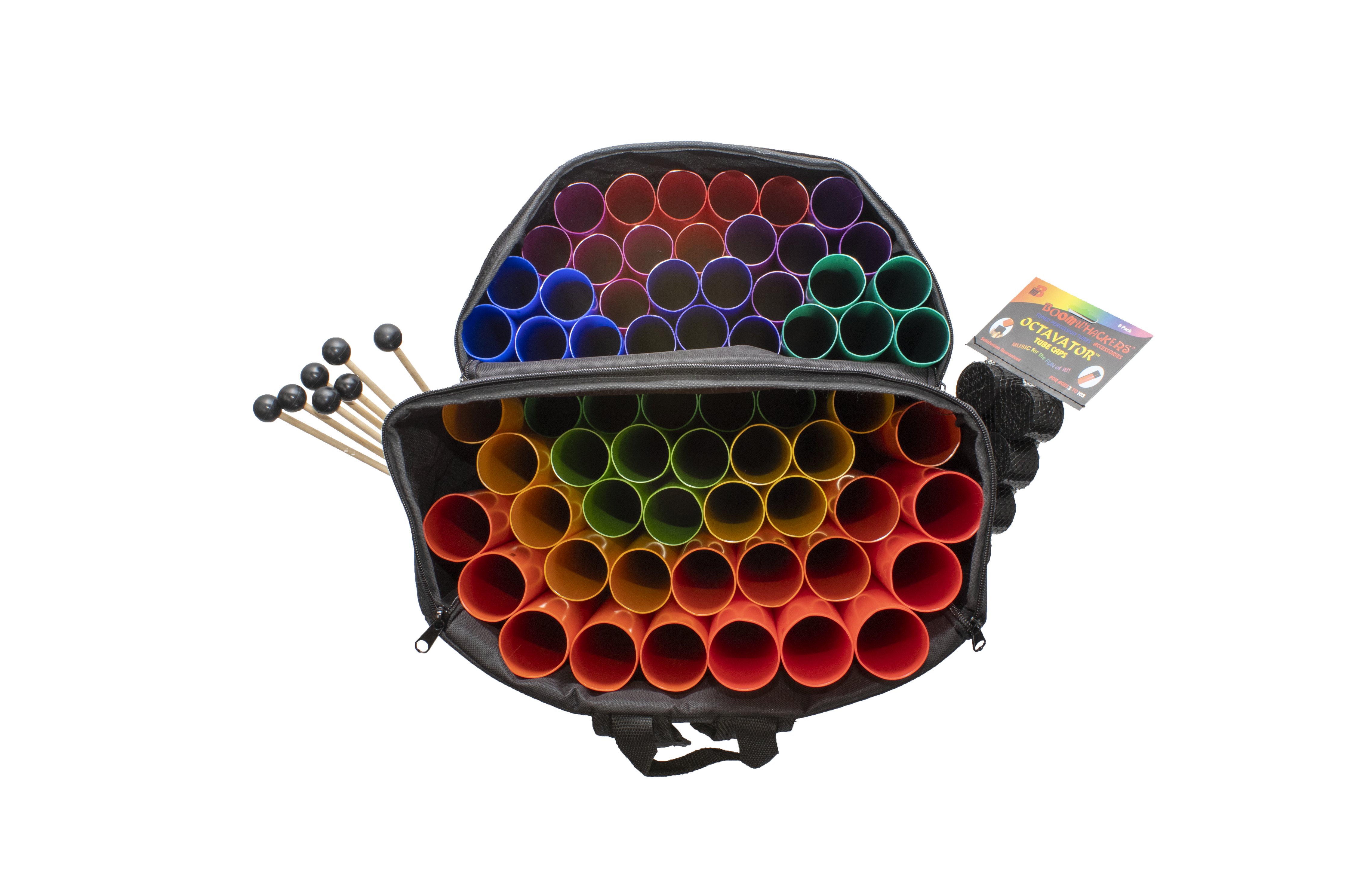 Boomwhackers BWBP zaino nylon 65 tubi nero