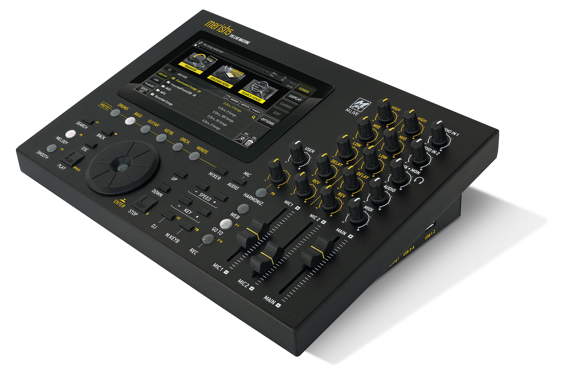 M-Live Merish 5 X2 expander midi player 128GB con harmonizer