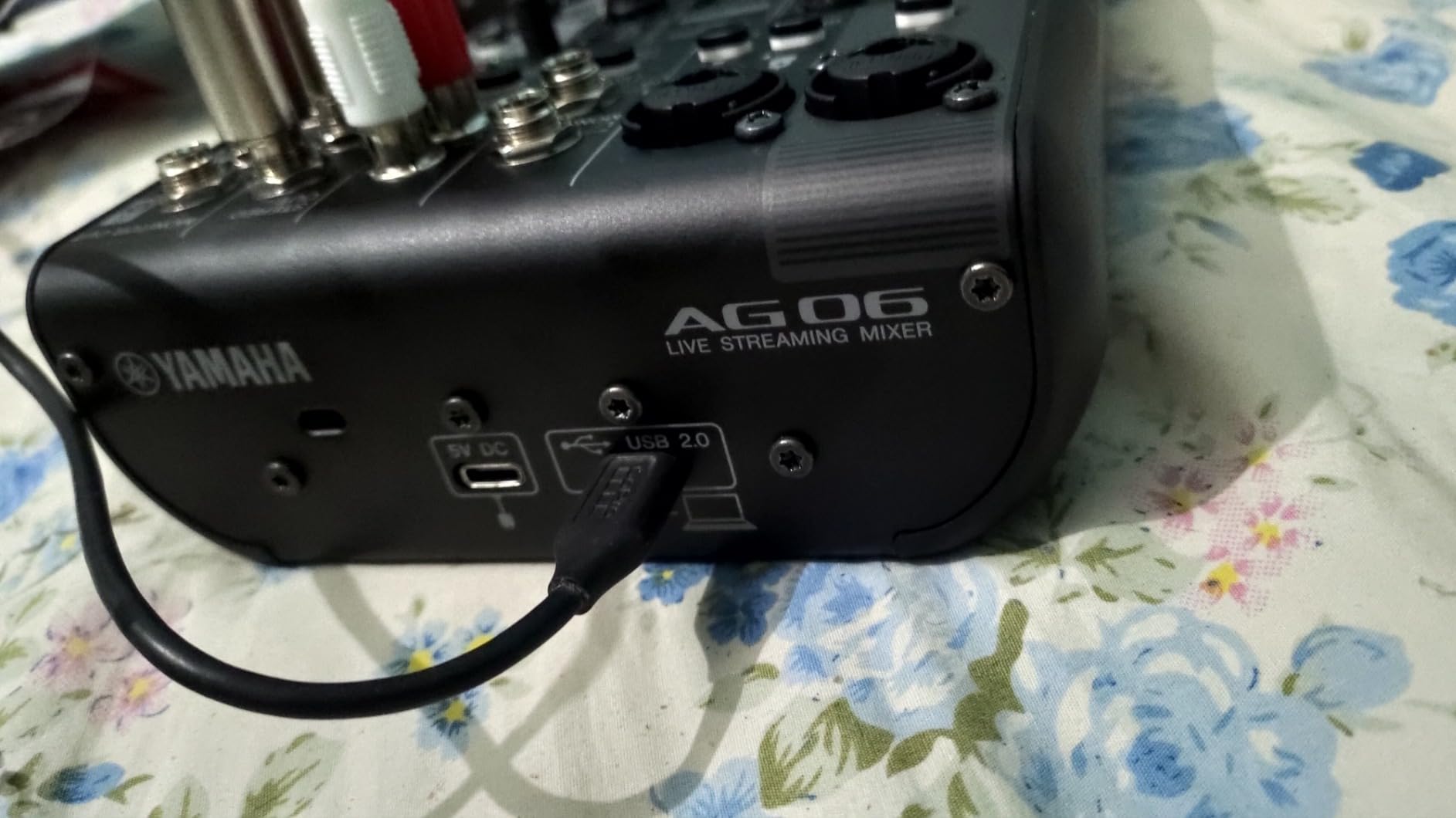 Yamaha AG06MK2 Mixer 6 Canali Streaming Nero USB-C