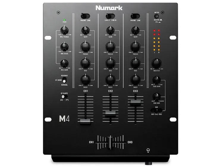 Numark M4 Black Mixer DJ 3 Canali