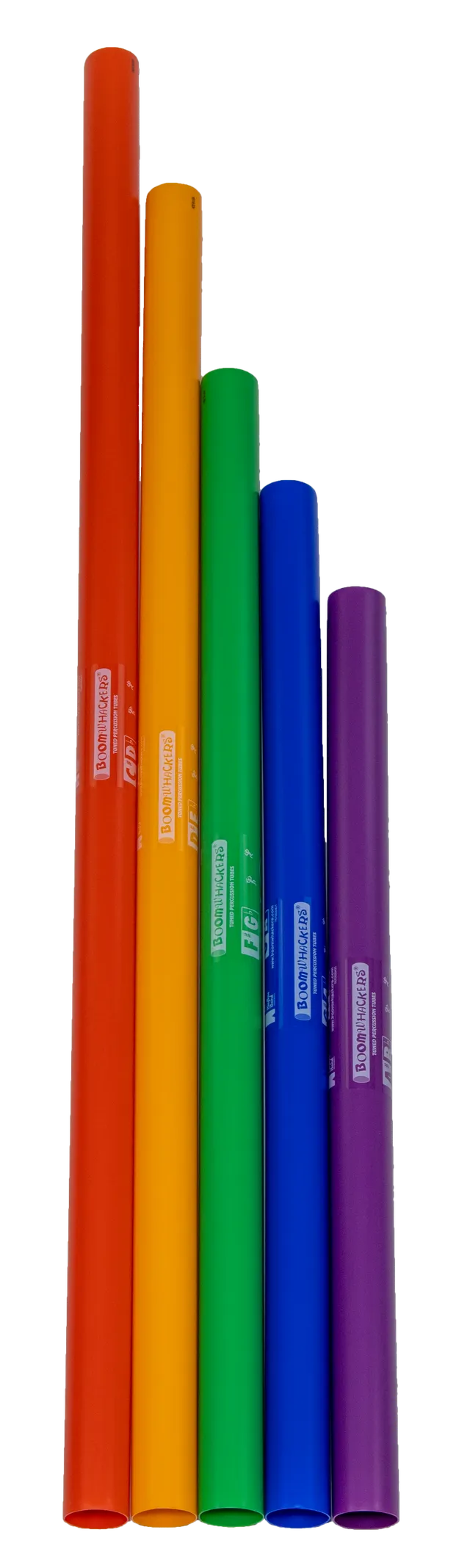 Boomwhackers 5-Note Bass Chromatics Set BWKG tubi 5 pezzi