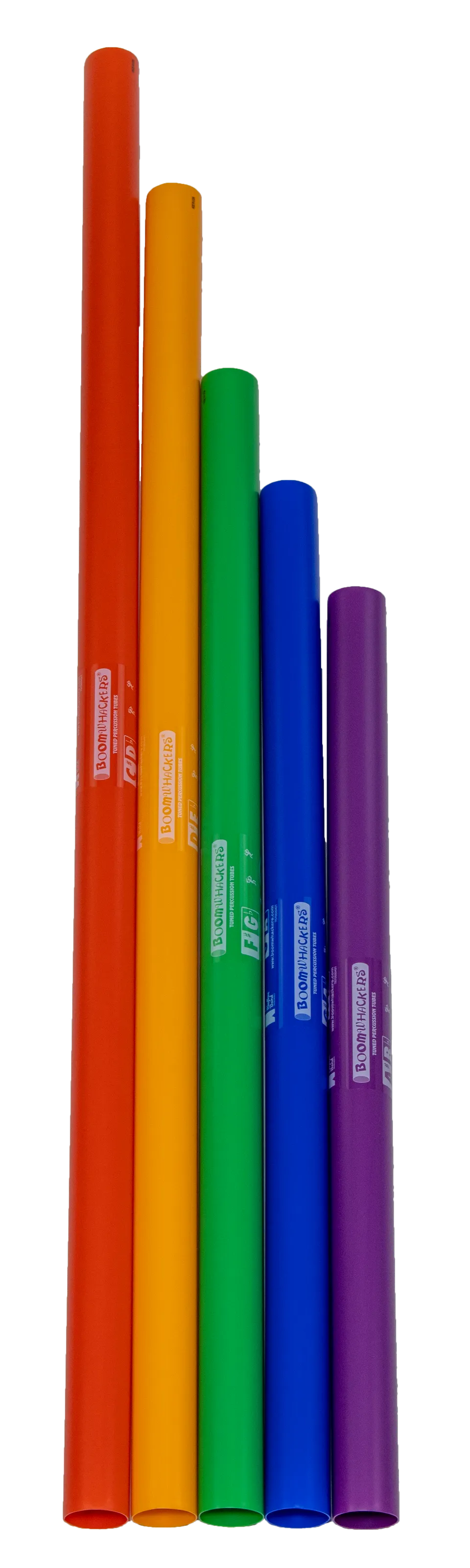 Boomwhackers 5-Note Bass Chromatics Set BWKG tubi 5 pezzi