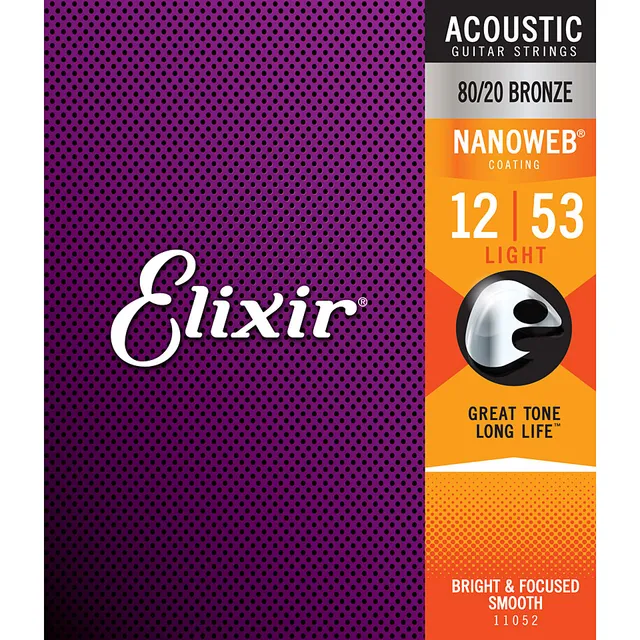 Elixir 11052 corde chitarra acustica Bronze 12-53