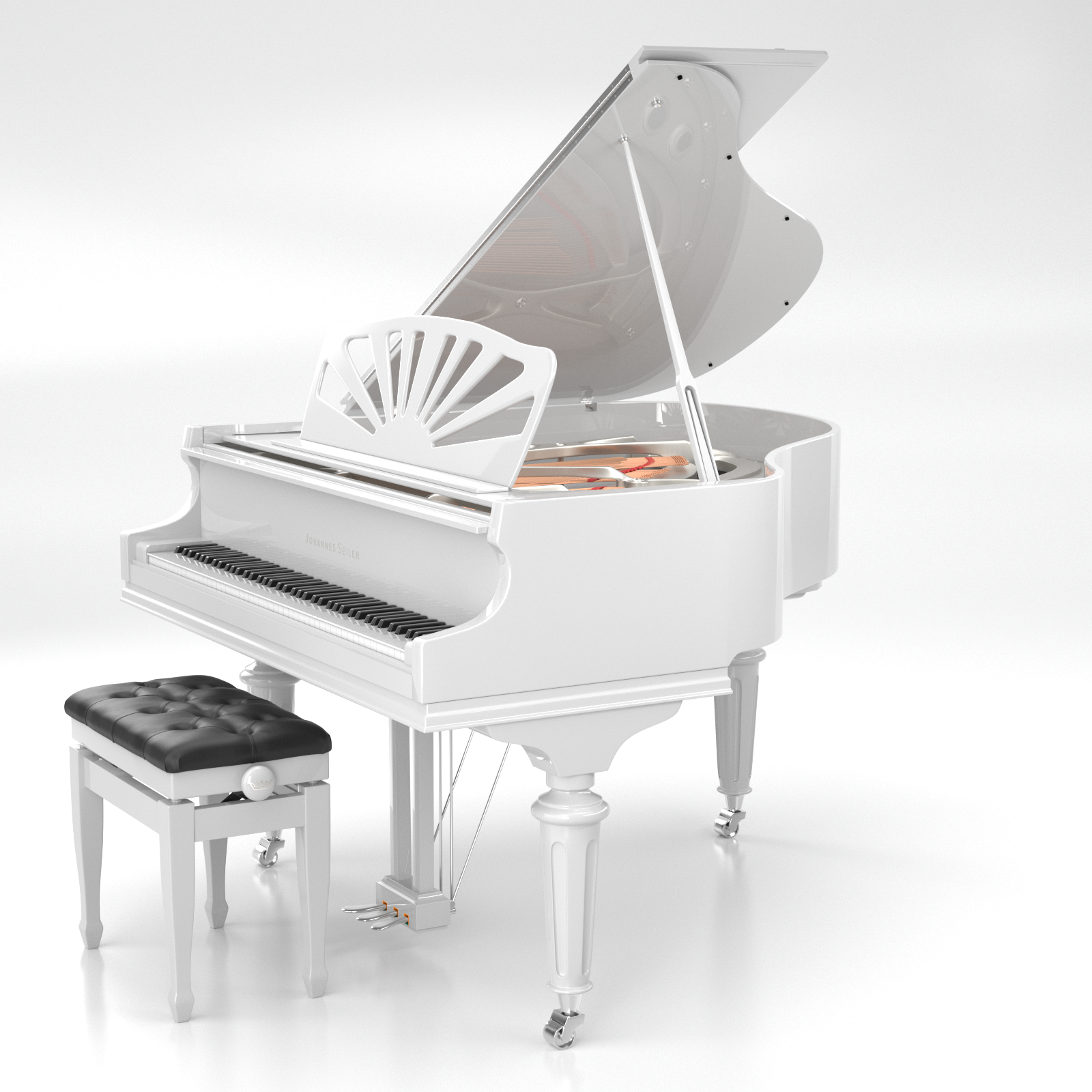 Seiler Johannes Seiler GS-150 LN pianoforte a coda nero lucido