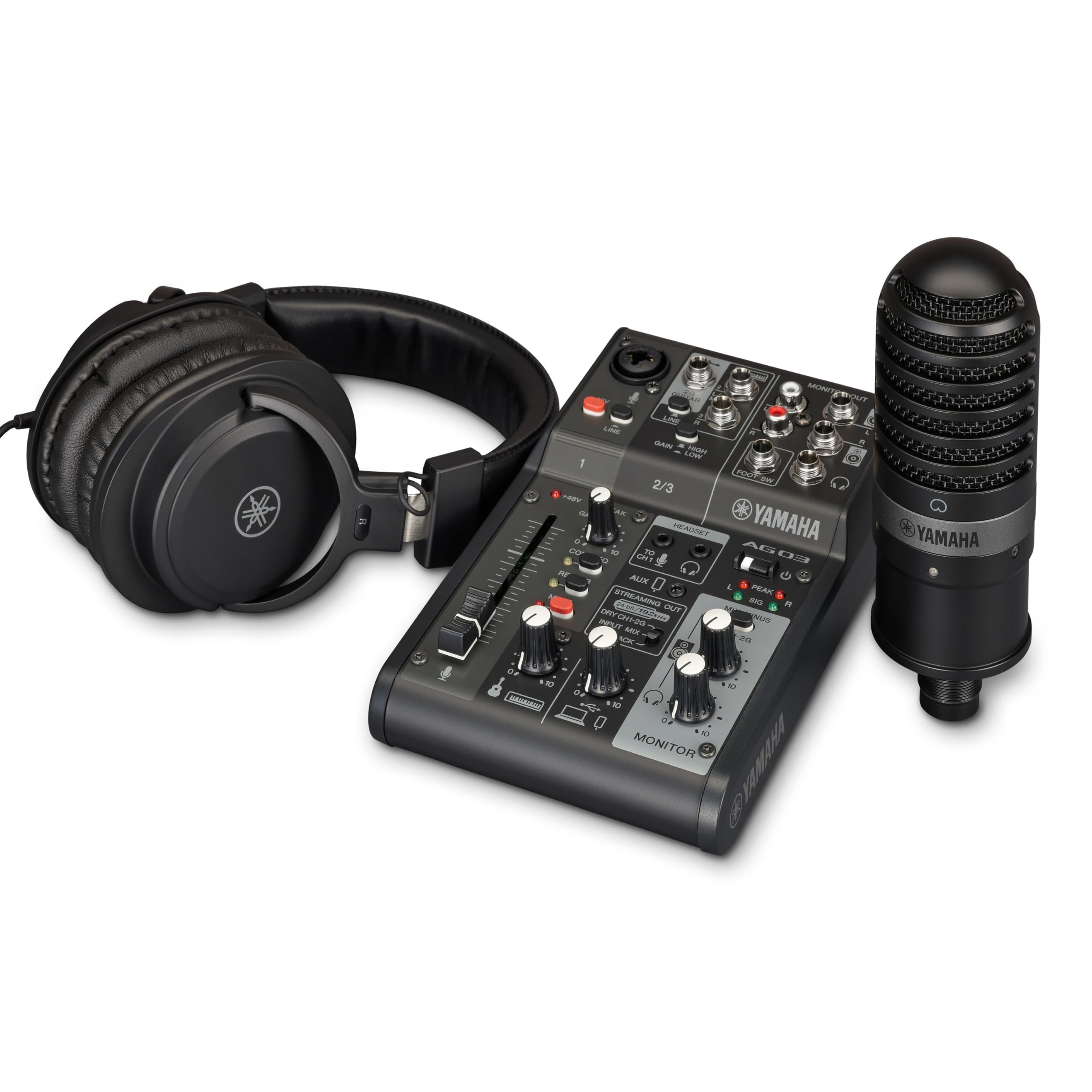 Yamaha AG03MK2 Mixer 3 Canali USB Bianco streaming