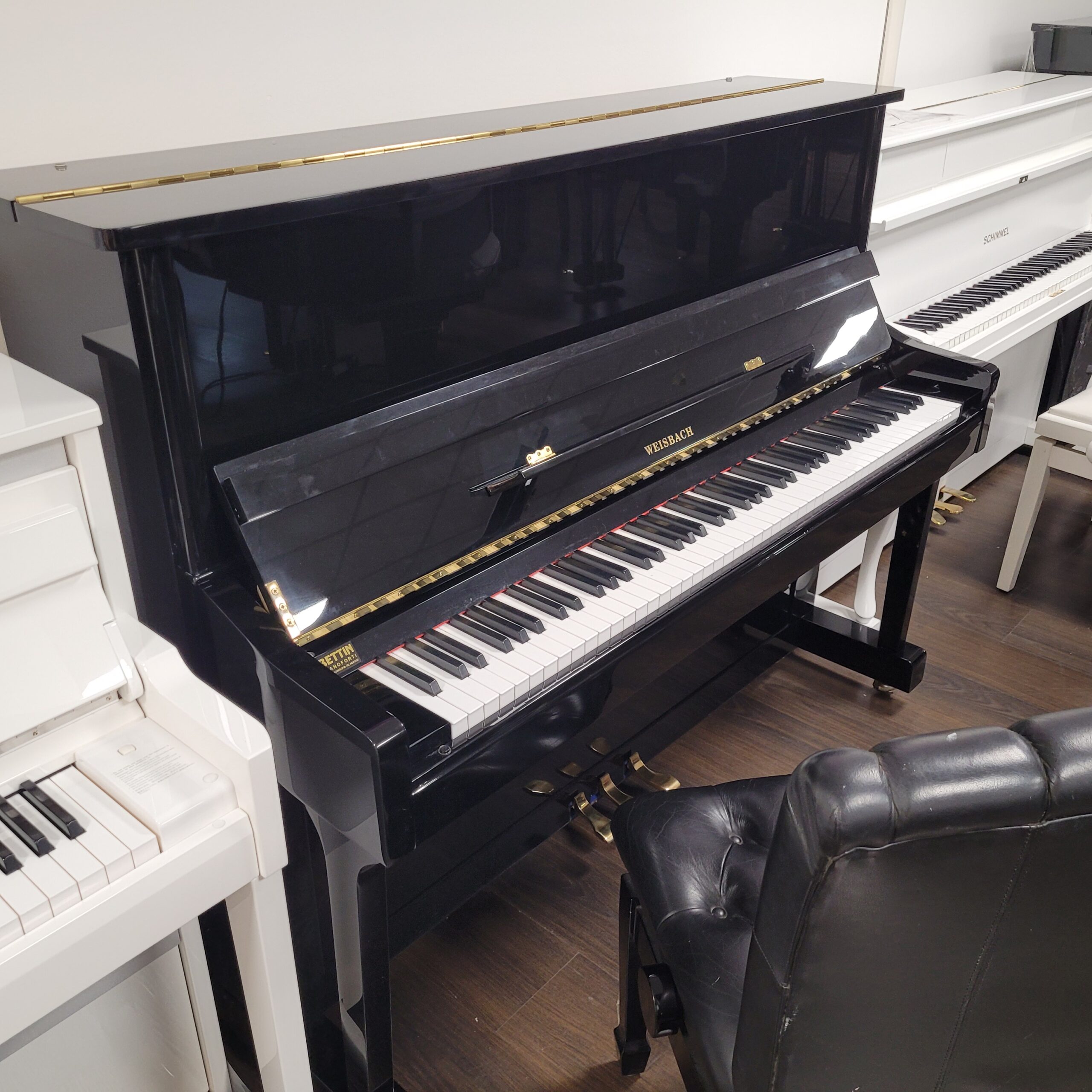 Weisbach 118 pianoforte verticale nero lucido demo