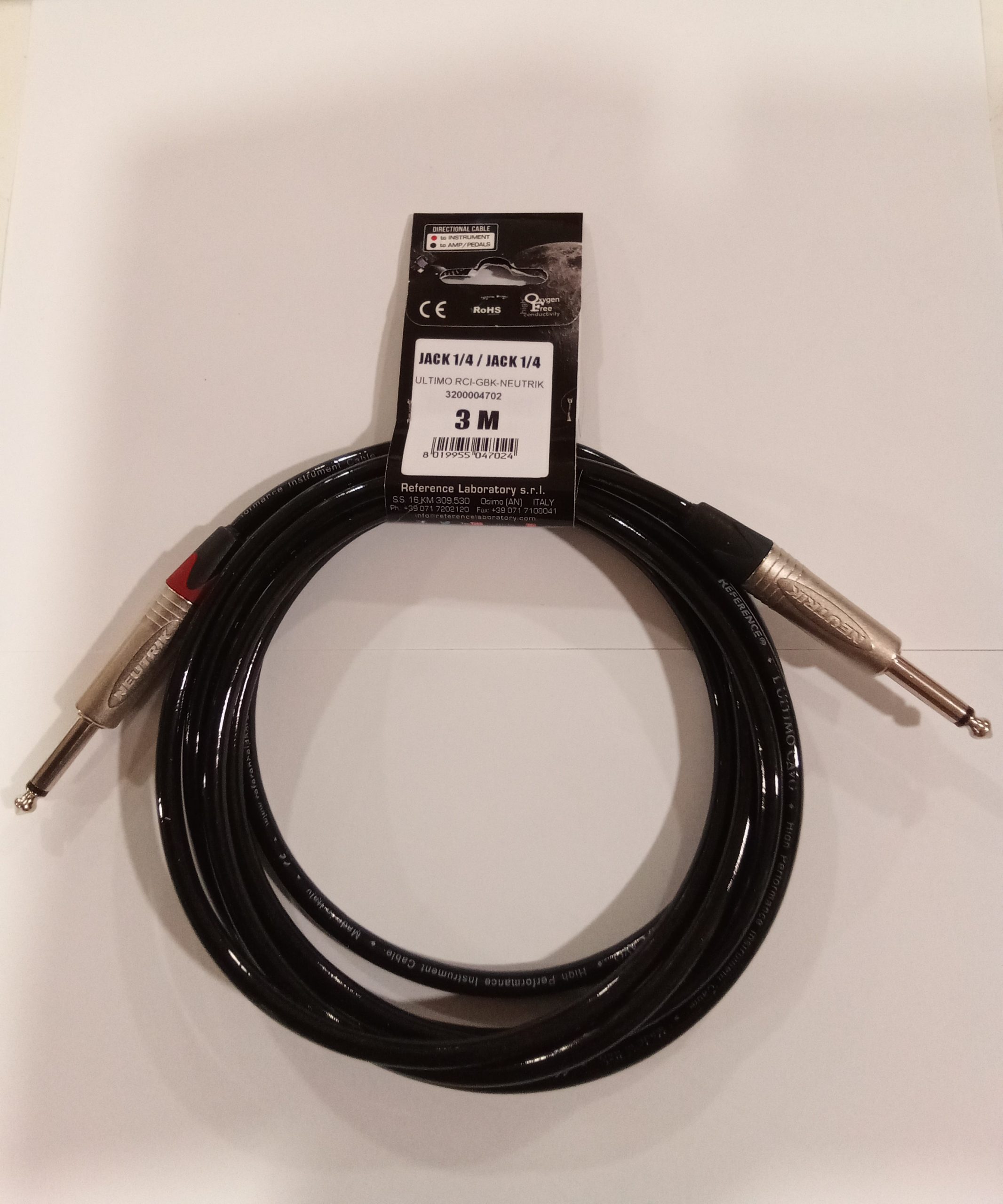 Reference L'Ultimo Cavo JJ cavo strumento 3 m Neutrik