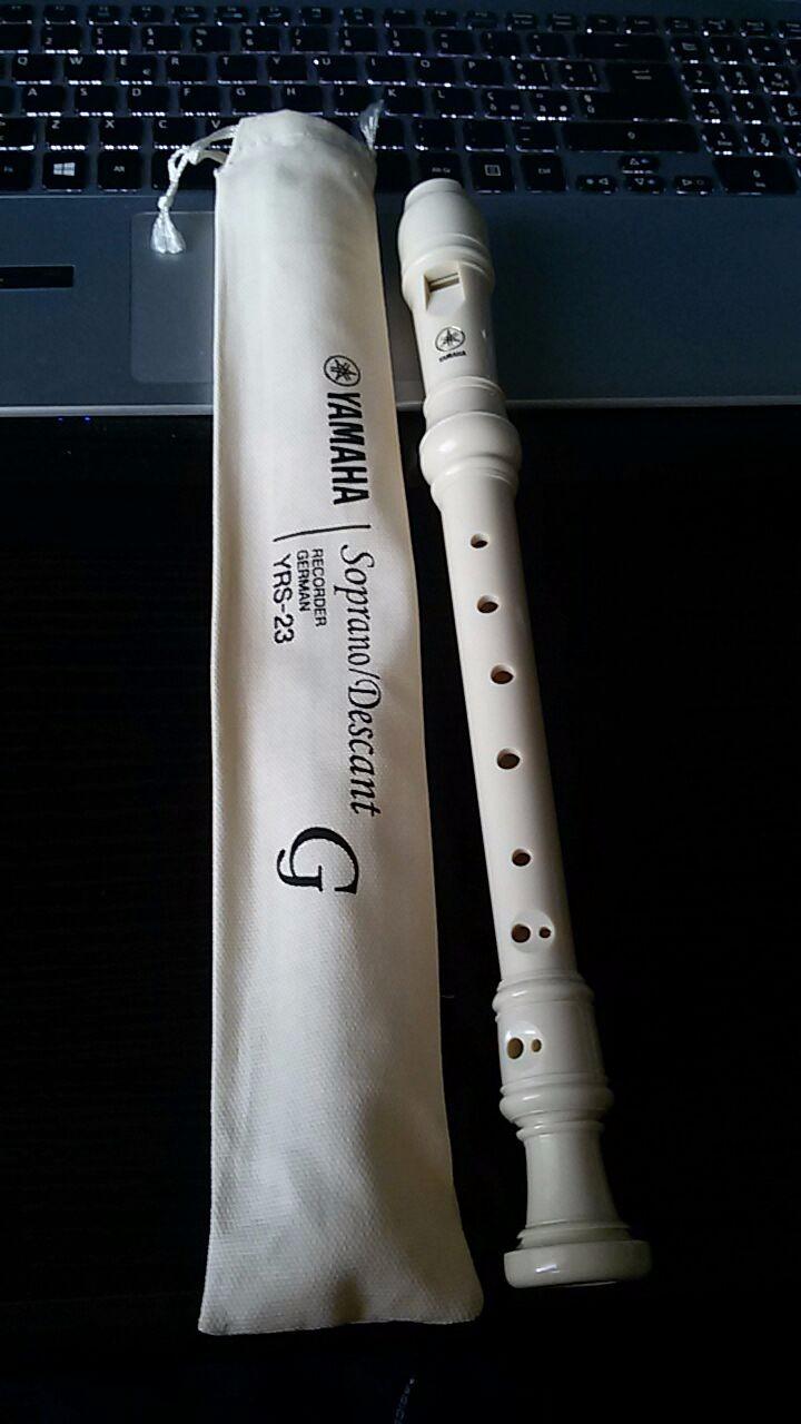 Yamaha YRS-23 Flauto Dolce Soprano Bianco Tedesca