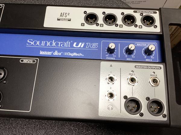 Soundcraft Ui16 mixer digitale wifi usato occasione