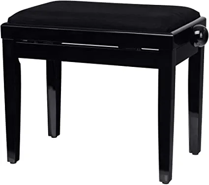 Panchetta Pianoforte Nero Lucido Panca Fissa Legno