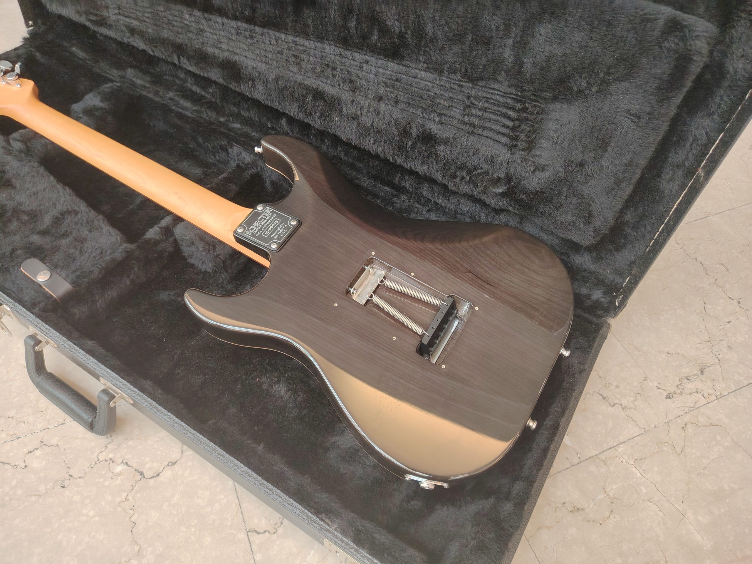 Schecter Sunset Custom chitarra elettrica Trans Black usato