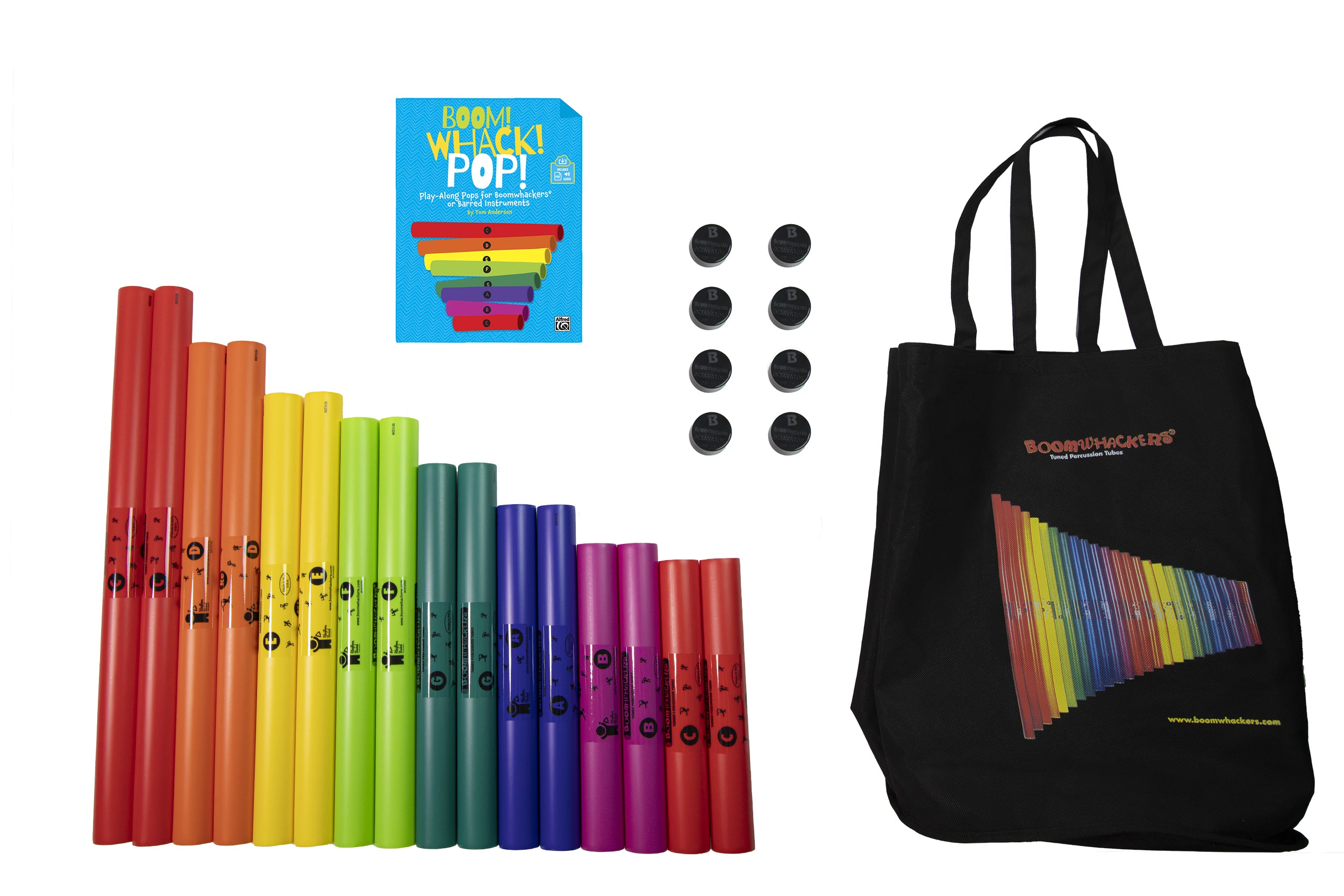 Boomwhackers Boom Whack Pop Kit BW16BWP tubi 16 pezzi