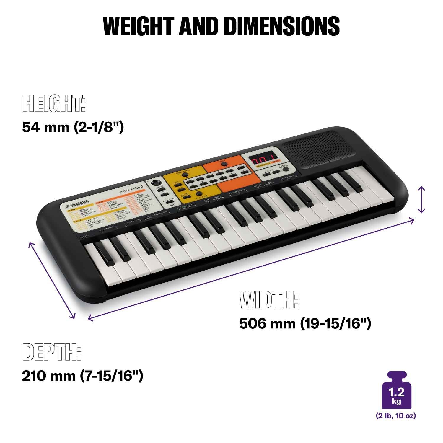 Yamaha PSS-F30 tastiera 37 mini tasti per bambini