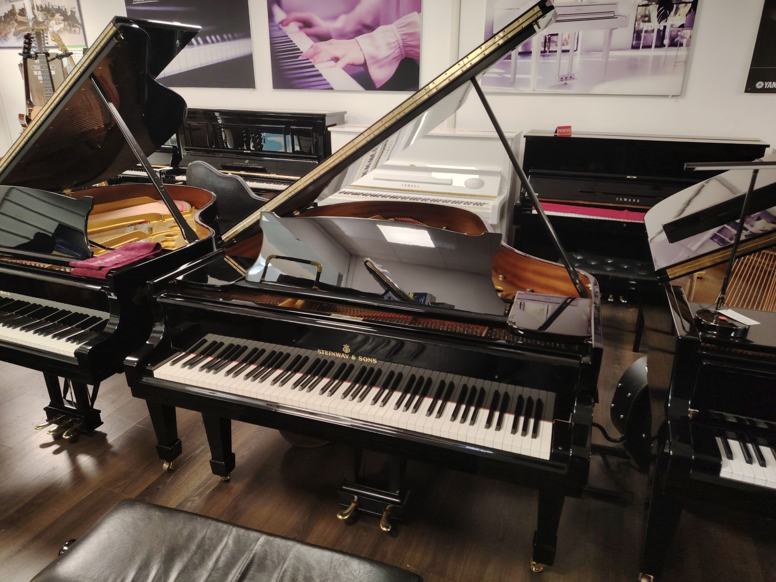 Steinway & Sons A188 pianoforte mezza coda nero occasione